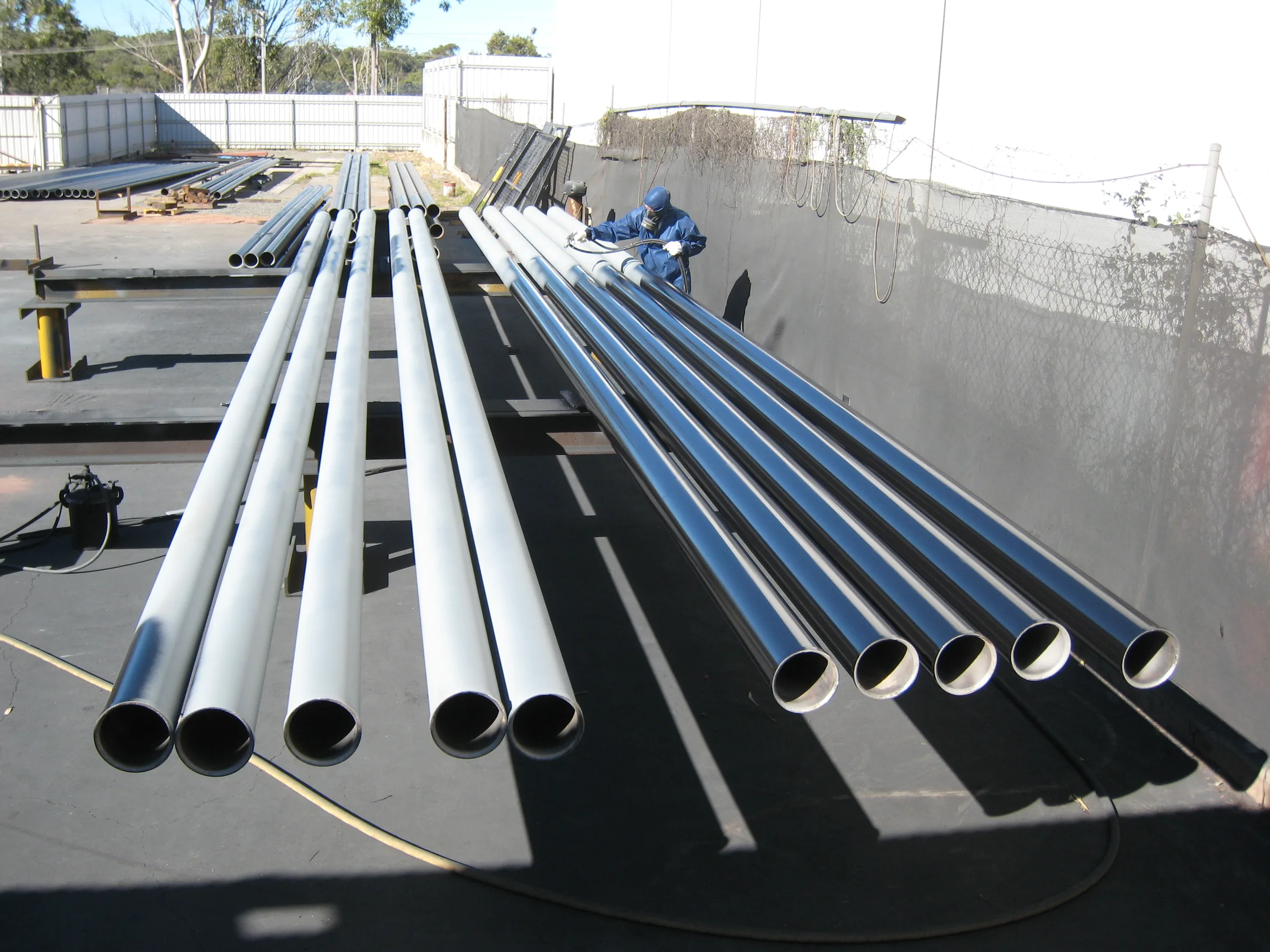 The MEA coating team on site