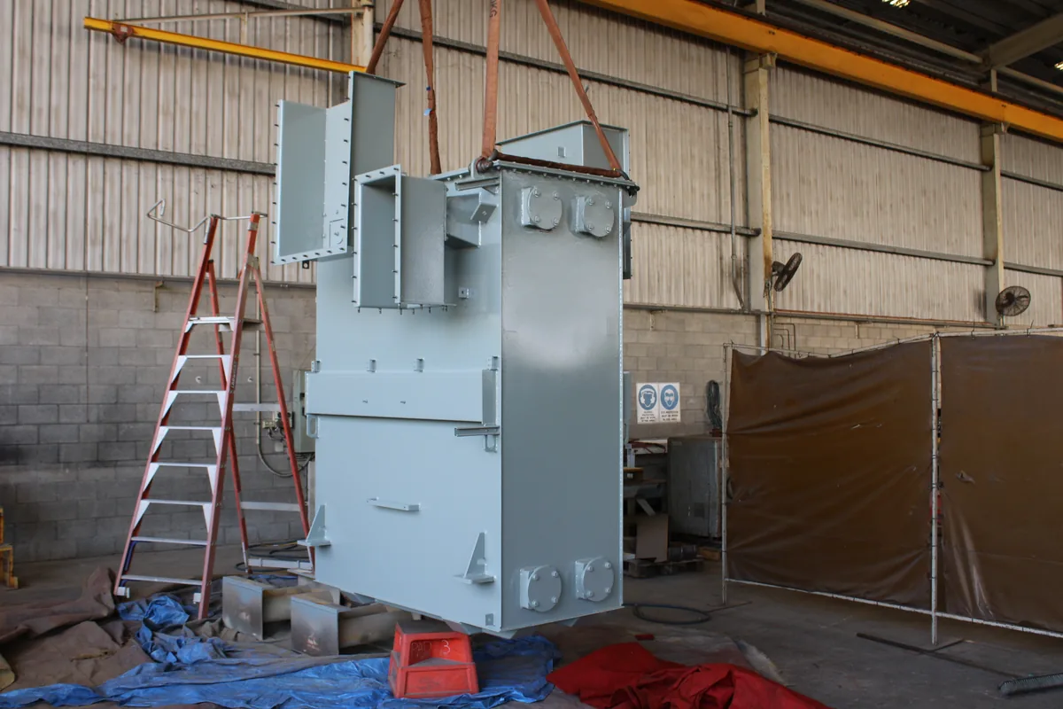 HV Transformer Blast & Paint