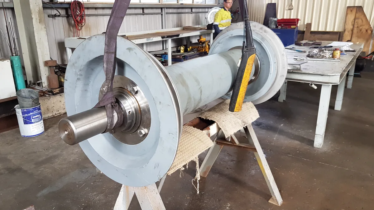 SCC Take-Up Shaft Refurbishment